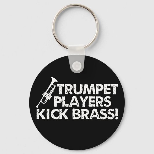 Trumpet spelers Kick Brass. Sleutelhanger (Voorkant)