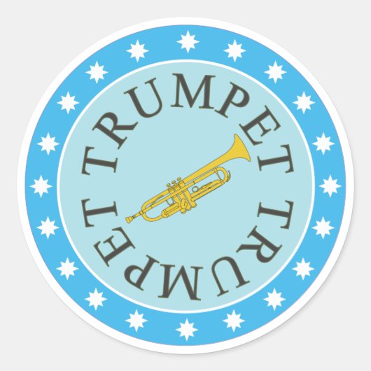Trumpet stickers vel van 6 (Voorkant)
