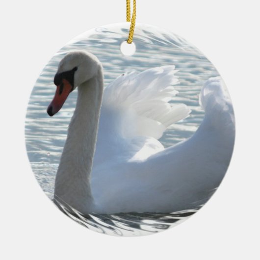 Trumpet Swan Ornament (Voorkant)