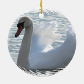 Trumpet Swan Ornament (Achterkant)