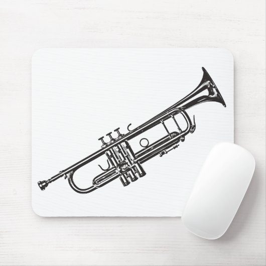 Trumpet "Tekening" Muismat (Met muis)