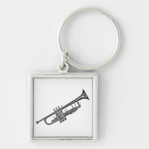 Trumpet "Tekening" Sleutelhanger