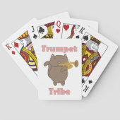 Trumpet Tribe Brown Cat Pokerkaarten (Achterkant)