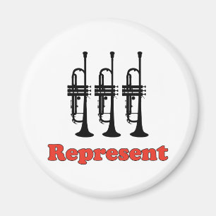 Trumpet-vertegenwoordiger Magneet
