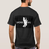 Trumpeter_blue op zwart t-shirt (Achterkant)