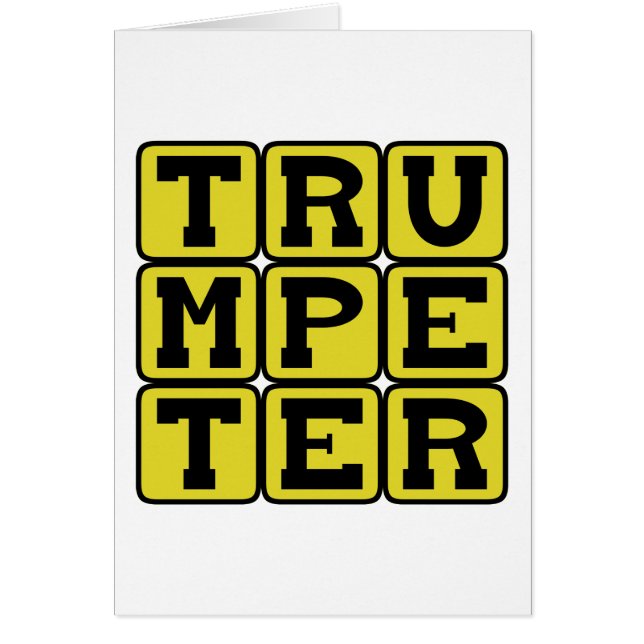 Trumpeter, Brass Instrument Musician (Voorkant)