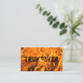 Trumpeter Creative Flaming Fire Typografie Visitekaartje (Staand voorkant)
