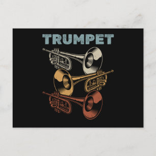 Trumpeter met markeringsband briefkaart
