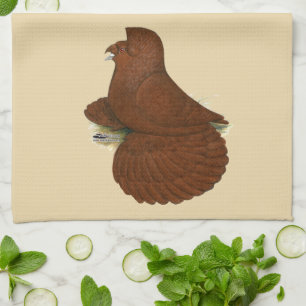Trumpeter Pigeon Red Theedoek