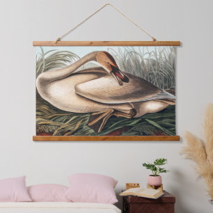 Trumpeter Swan door John James Audubon Hangend Wandkleed