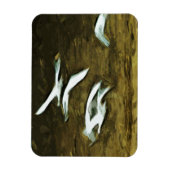 Trumpeter zwaait met een Abstracte luchtdruk Magneet (Verticaal)