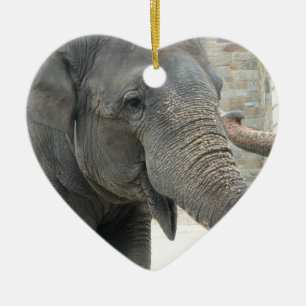 Trumpeting Elephant Ornament