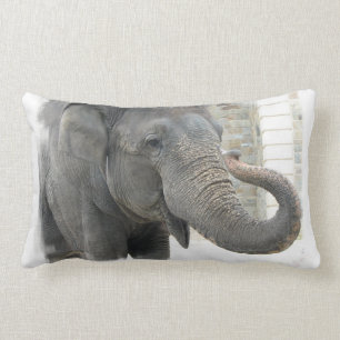 Trumpeting Elephant Pillow Kussen