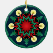 Trumpets en linten keramisch ornament (Achterkant)