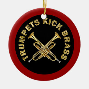 Trumpets Kick Brass Keramisch Ornament