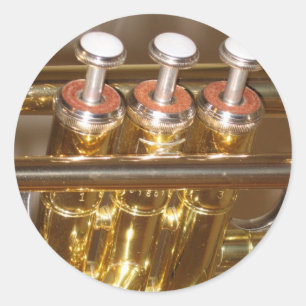 Trumpetsticker Ronde Sticker