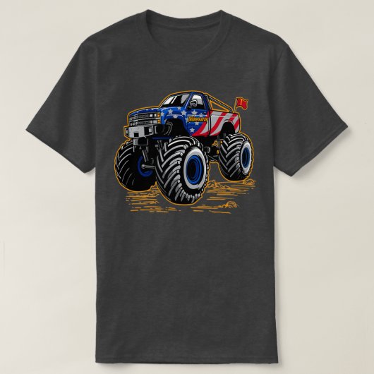 Trumpinator Monster Truck T-shirt (Design voorkant)