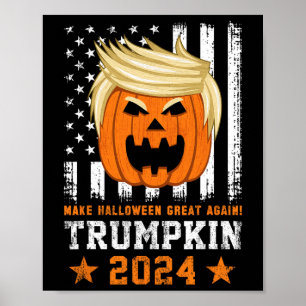 Trumpkin 2024 VS maken Halloween weer geweldig gra Poster