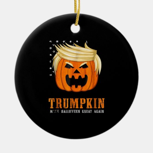 Trumpkin - Beste Halloween kostuum Tri-Blend Keramisch Ornament (Voorkant)