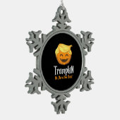 Trumpkin Boo Sheet Grappig Halloween Tin Sneeuwvlok Ornament (Links)