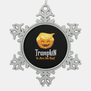 Trumpkin Boo Sheet Grappig Halloween Tin Sneeuwvlok Ornament