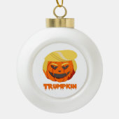 Trumpkin Classic – Basic Herfst Keramische Bal Ornament (Voorkant)