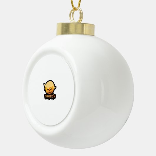 Trumpkin Classic – Retro kostuum slogan Keramische Bal Ornament (Rechts)