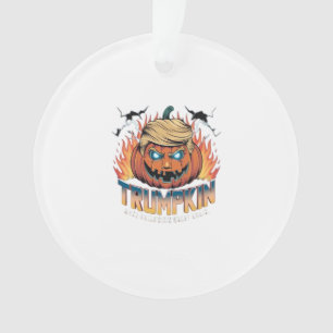 Trumpkin Classic – Spooky Pumpkin Design Ornament