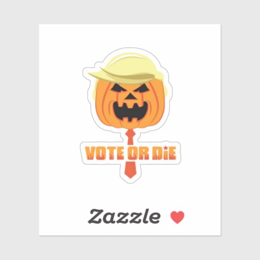 Trumpkin Classic voor Halloween Sticker (Vel)