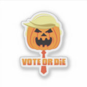 Trumpkin Classic voor Halloween Sticker (Voorkant)
