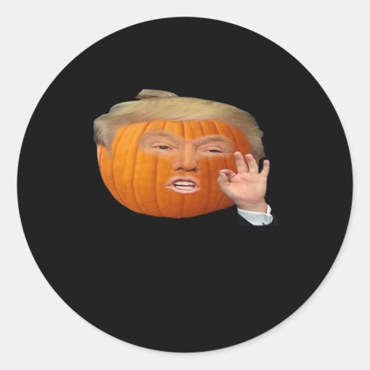 Trumpkin Design Basic & Classic Ronde Sticker (Voorkant)