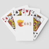 Trumpkin Eating Democrats Classic – Satirical Hall Pokerkaarten (Achterkant)