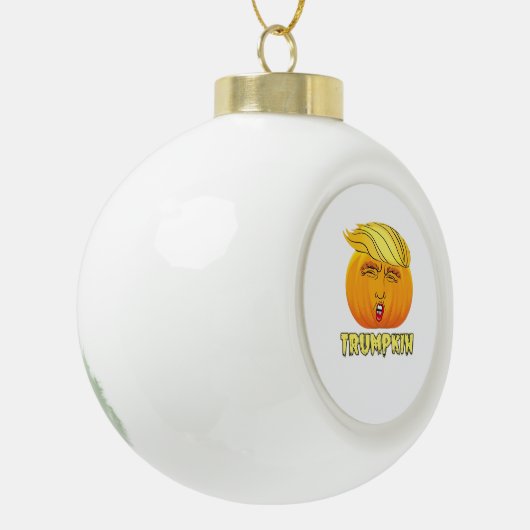 Trumpkin - Enge goede pompoen Keramische Bal Ornament (Links)