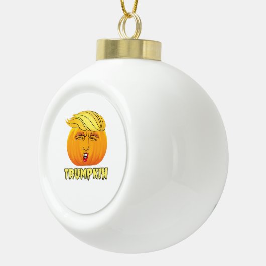 Trumpkin - Enge goede pompoen Keramische Bal Ornament (Rechts)
