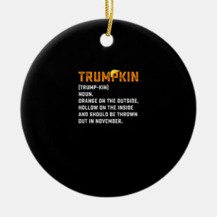 Trumpkin Funny Anti Pumpkin Keramisch Ornament