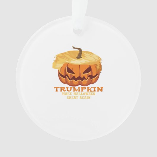 Trumpkin Funny Halloween Citrouille - Costume clas (devant)