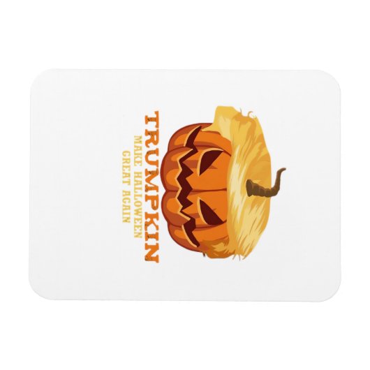Trumpkin Funny Halloween Pumpkin - Klassiek Kostuu Magneet (Horizontaal)