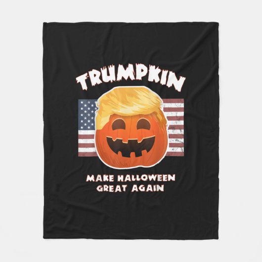 Trumpkin Funny Pumpkin Pie Pun Verenigde Staten Li Fleece Deken (Voorkant)