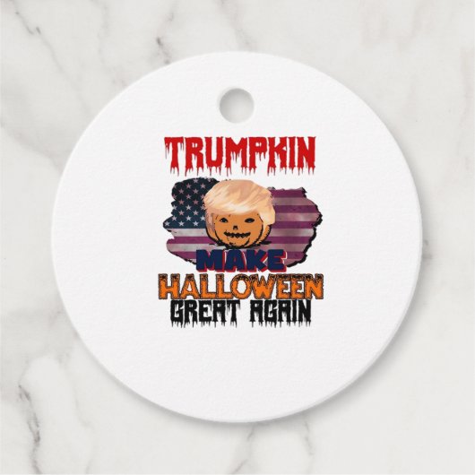 Trumpkin Halloween Classic Bedankjes Labels (Voorkant)