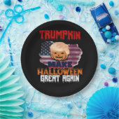 Trumpkin Halloween Classic Papieren Bordje (Feest)