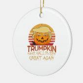 Trumpkin Halloween Funny Classic Keramisch Ornament (Links)