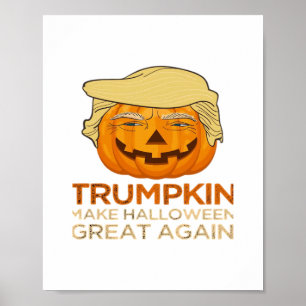 Trumpkin Halloween Funny Classic Poster