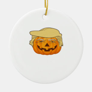 Trumpkin Halloween Grappig Klassiek – Basic Fall S Keramisch Ornament