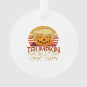 Trumpkin Halloween Grappig Klassiek Ornament