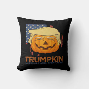 Trumpkin Halloween grappig ontwerp Kussen