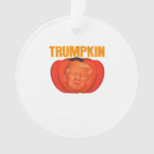 Trumpkin Halloween Jack O Lantern Grafisch Grappig Ornament (voorkant)