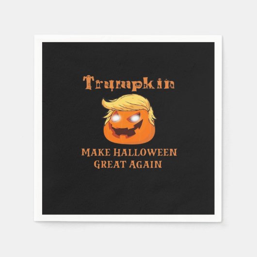 Trumpkin Halloween - Maak Halloween weer geweldig Servet (Voorkant)