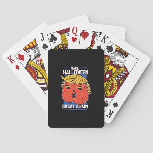 Trumpkin Halloween pompoen Classic Pokerkaarten (Achterkant)