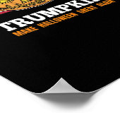 Trumpkin Halloween pompoen met vlag enge ontwerp Poster (Hoek)