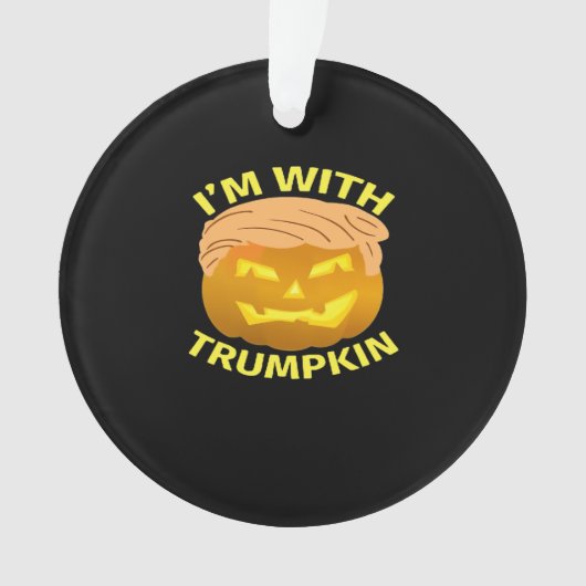 Trumpkin Halloween Pumpkin Ornament (voorkant)